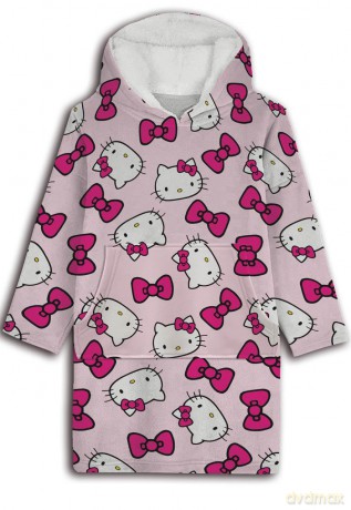 HELLO KITTY - Sweat Poncho - Adult Size