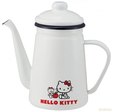 HELLO KITTY - Tiny Chum - Enamel Teapot
