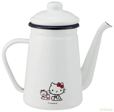 HELLO KITTY - Tiny Chum - Enamel Teapot