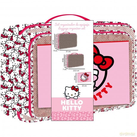 HELLO KITTY - Travel Cases Set 3in1