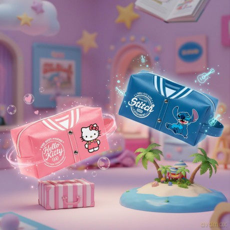 HELLO KITTY - Varisty - Toiletry Bag "Br