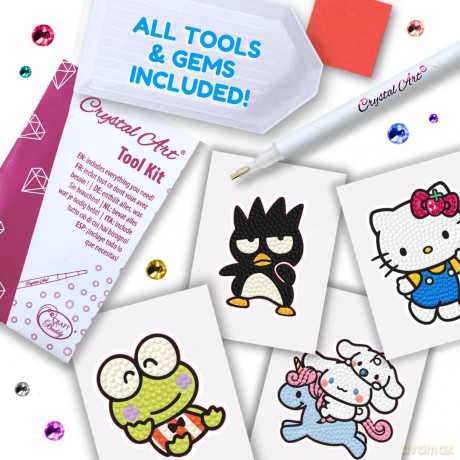 Hello Kitty and Friends Crystal Art Sticker Album Starter Pack