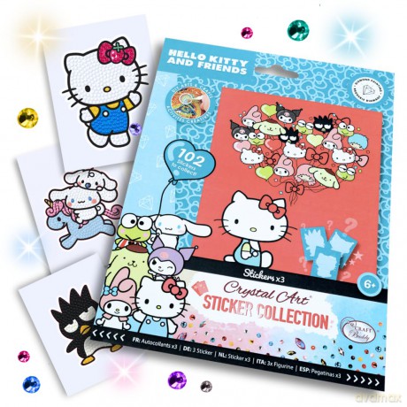 Hello Kitty and Friends Crystal Art Sticker Pack