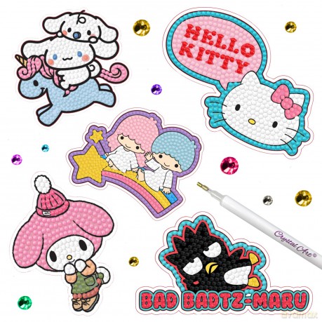 Hello Kitty and Friends Crystal Art Sticker Pack
