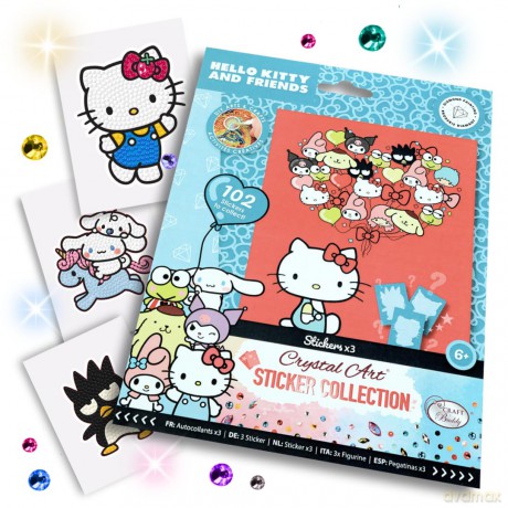 Hello Kitty and Friends Crystal Art Sticker Pack