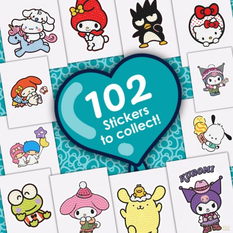 Hello Kitty and Friends Crystal Art Sticker Pack