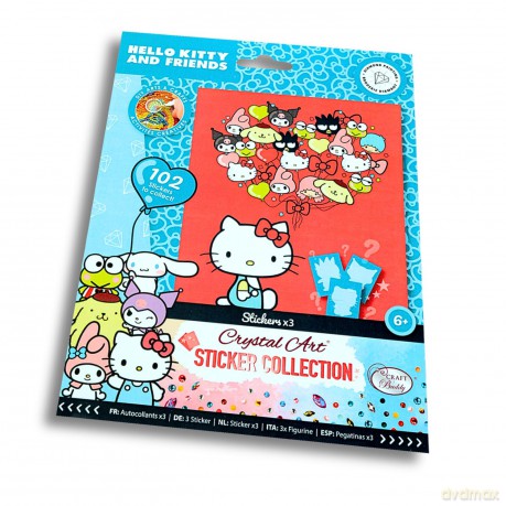 Hello Kitty and Friends Crystal Art Sticker Pack