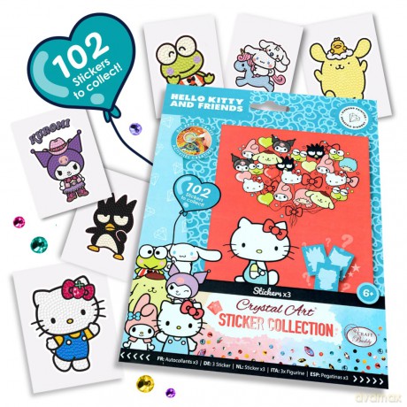 Hello Kitty and Friends Crystal Art Sticker Pack