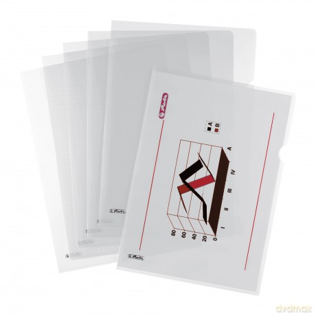 Herlitz Aktenhźlle A4 PP klar ob/re off