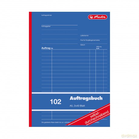 Herlitz: herlitz Auftrag Formularbuch, 1 St.