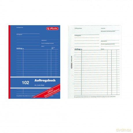 Herlitz: herlitz Auftrag Formularbuch, 1 St.