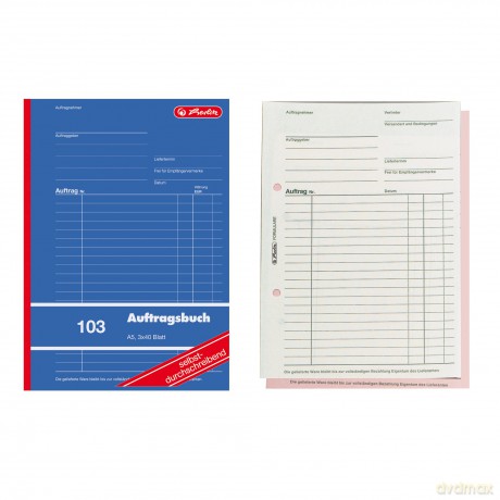 Herlitz: herlitz Auftrag Formularbuch, 3 St.