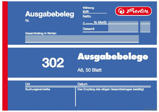 Herlitz: herlitz Ausgabebeleg Formularbuch, 1 St.