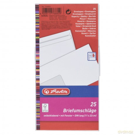 Herlitz Briefumschlag DL selbstklebend m
