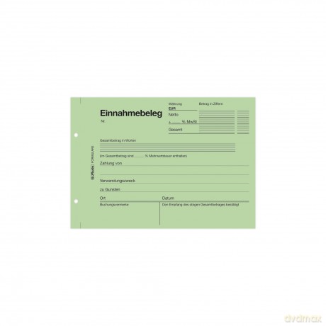 Herlitz: herlitz Einnahmebeleg Formularbuch, 1 St