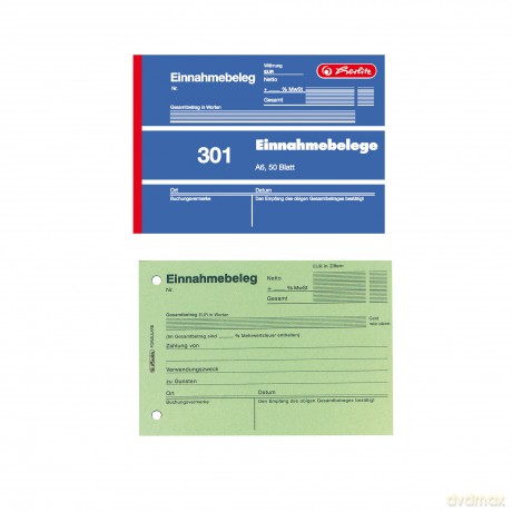 Herlitz: herlitz Einnahmebeleg Formularbuch, 1 St