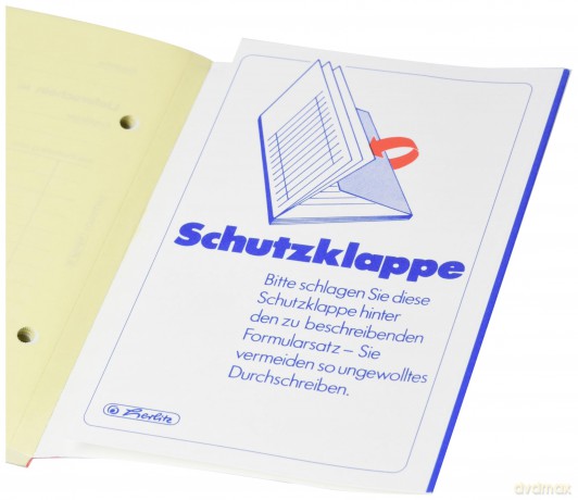 herlitz Lieferschein mit Empfangsschein