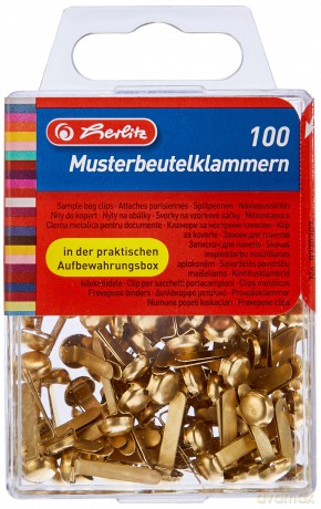 Herlitz: herlitz Musterbeutelklammern Rundkopf, 1