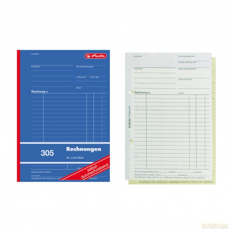 Herlitz: herlitz Rechnung Formularbźcher, 4 St.