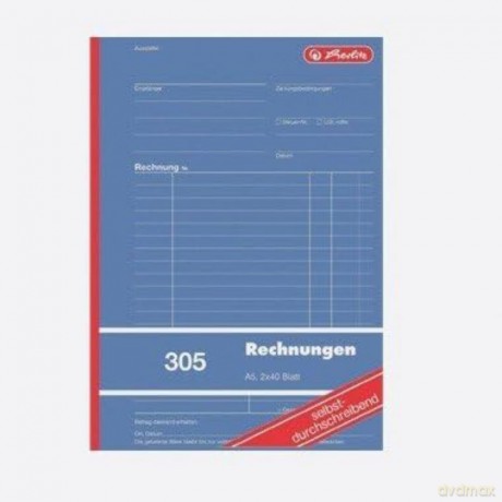 Herlitz: herlitz Rechnung Formularbuch, 1 St.