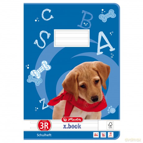 Herlitz: herlitz Schulheft Hund x.book Lineatur 3