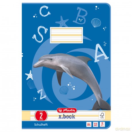 Herlitz: herlitz Schulheft x.book Lineatur 2 lini