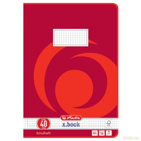 Herlitz: herlitz Schulheft x.book Lineatur 40 kar