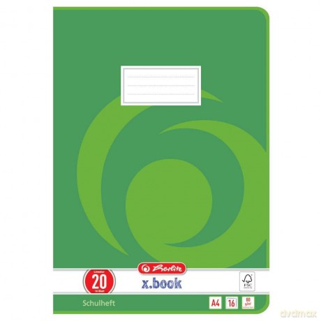Herlitz: herlitz Schulhefte x.book Lineatur 20 bl