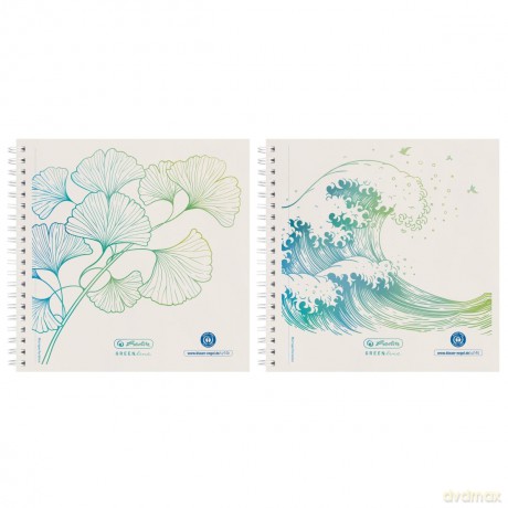 Herlitz Spiralblock 14,8x14,8 100Bl.punk
