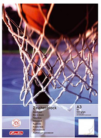 Herlitz: herlitz Zeichenblock DIN A3 100 g/qm, 10