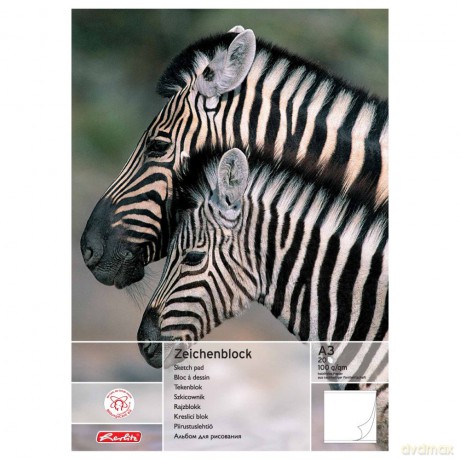Herlitz: herlitz Zeichenblock DIN A3 100 g/qm, 20