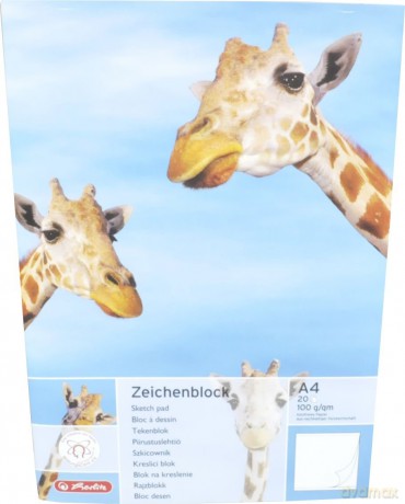 Herlitz: herlitz Zeichenblock DIN A4 100 g/qm, 20