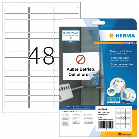 HERMA Etiketten fźr Hngeregistratur/100