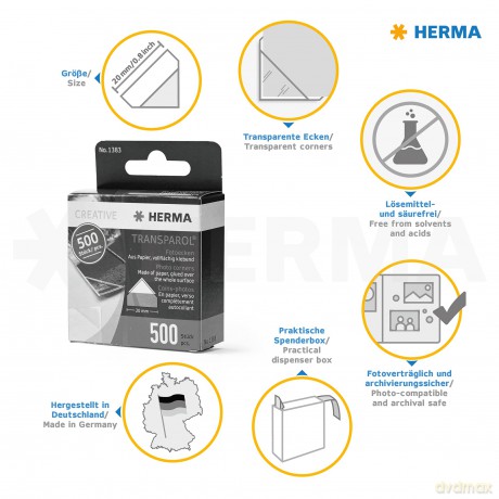 Herma: HERMA Fotoecken/1383 Inh.500