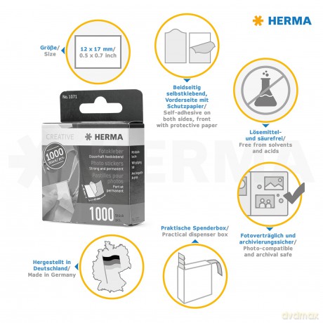 Herma: HERMA Fotoklebepads/1071 Inh.1000
