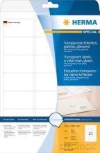 HERMA Glasklare Etiketten/8017 63,5 x 38