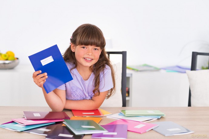 Herma: HERMA Heftumschlag dunkelblau Papier A5