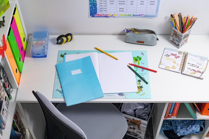 Herma: HERMA Heftumschlag glatt hellblau Papier
