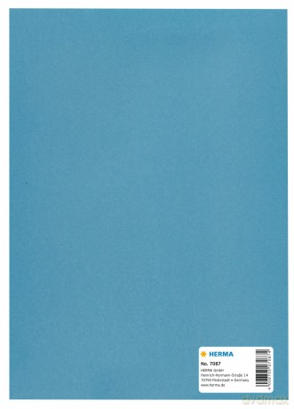 Herma: HERMA Heftumschlag glatt hellblau Papier
