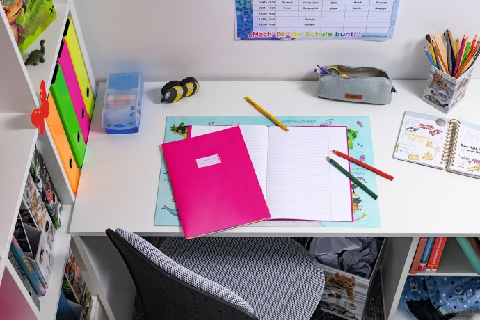 Herma: HERMA Heftumschlag glatt pink Papier DIN