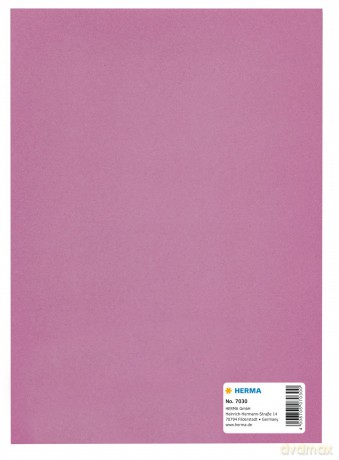 Herma: HERMA Heftumschlag glatt rosa Papier DIN