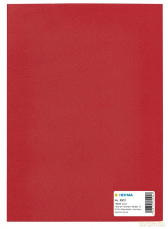 Herma: HERMA Heftumschlag glatt rot Papier DIN