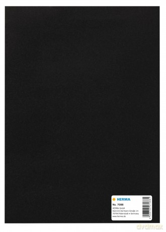 Herma: HERMA Heftumschlag glatt schwarz Papier