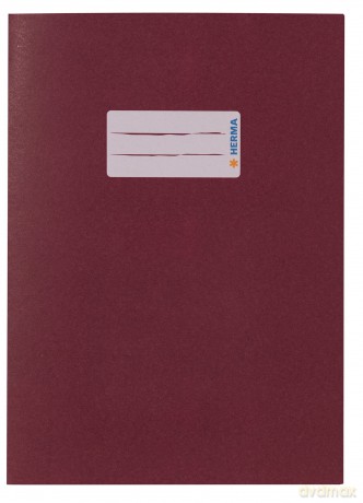 Herma: HERMA Heftumschlag glatt weinrot Papier