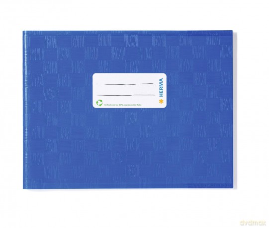 Herma: HERMA Heftumschlag mit Baststruktur blau