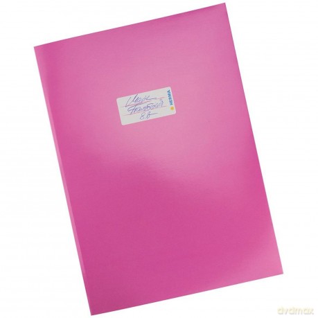 Herma: HERMA Heftumschlag pink Papier A4