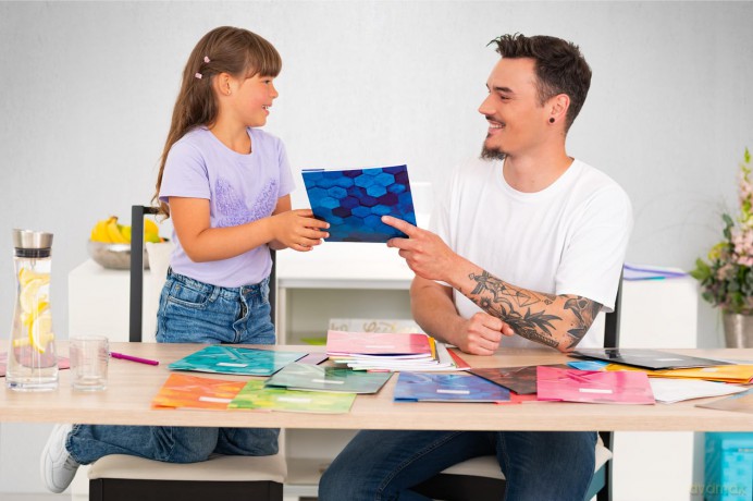 Herma: HERMA Heftumschlag X dunkelblau Papier A