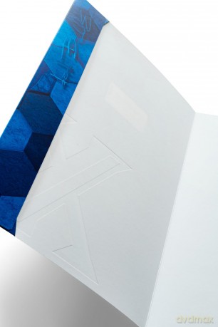 Herma: HERMA Heftumschlag X dunkelblau Papier A