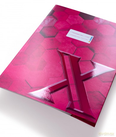 Herma: HERMA Heftumschlag X pink Papier A4