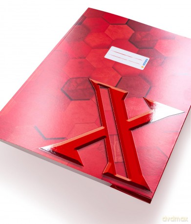 Herma: HERMA Heftumschlag X rot Papier A4